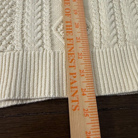 J. Crew Cotton cable-knit crewneck sweater Size XXL - Picture 8 of 14